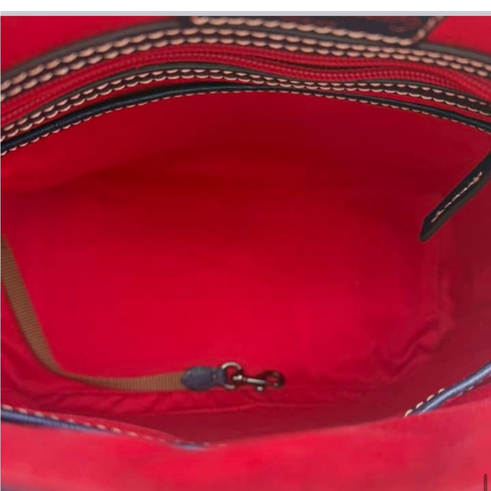 Dooney & Bourke Graham Plaid Zip Satchel in excellent condition. - Picture 4 of 4